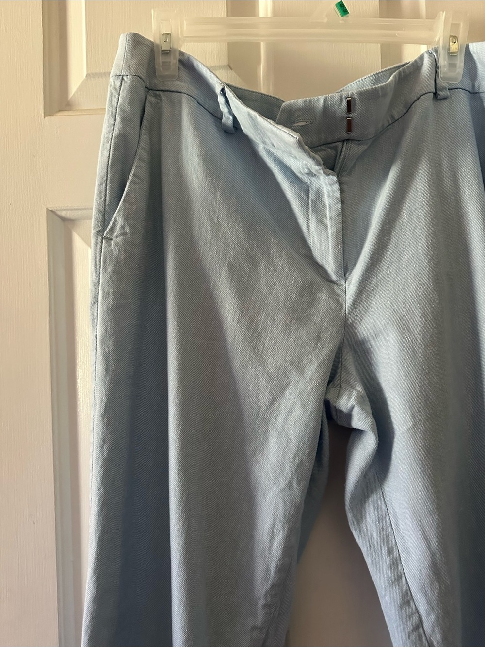 LOFT Pale Blue Women's Trousers - Straight Leg